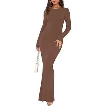 Elegant REORIA Backless Maxi Dress for Women
