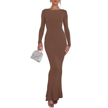 Elegant REORIA Backless Maxi Dress for Women