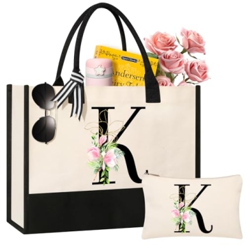 AYGE Monogrammed Beach & Makeup Bag - Custom Gifts for Women