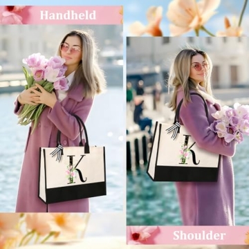 Custom Canvas Beach & Makeup Bags for Women