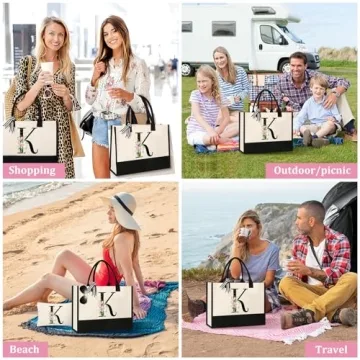 Custom Canvas Beach & Makeup Bags for Women