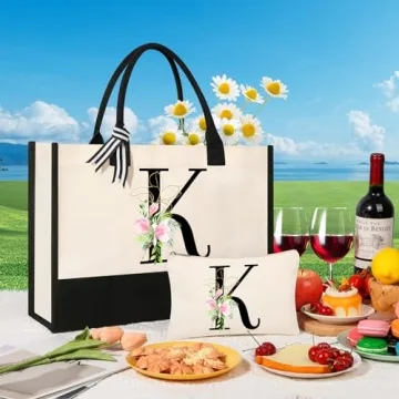 Custom Canvas Beach & Makeup Bags for Women