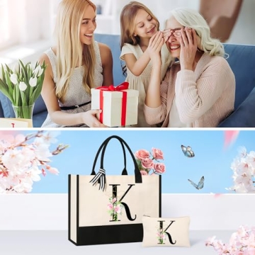 Custom Canvas Beach & Makeup Bags for Women