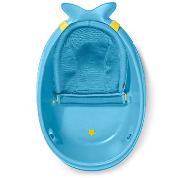 Skip Hop Infant Bath Tub 3-Stage Adjustable MOBY Blue