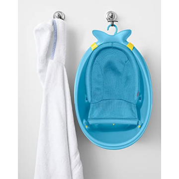 Skip Hop Infant Bath Tub 3-Stage Adjustable MOBY Blue