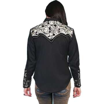 Scully Floral Embroidered Snap Front Western Shirt | Elegant Style Meets Comfort