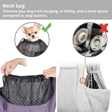 CUBY Hands-Free Sling Carrier for Small Pets - Adjustable