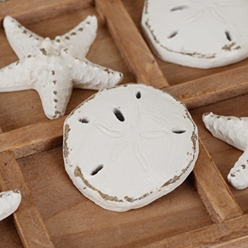 NIKKY HOME Beach Tic Tac Toe Coastal Decor & Game