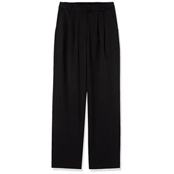 Stylish The Drop Women's Dylan Pleated Straight Pant
