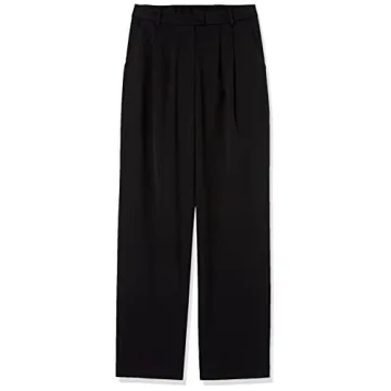 Stylish The Drop Women's Dylan Pleated Straight Pant