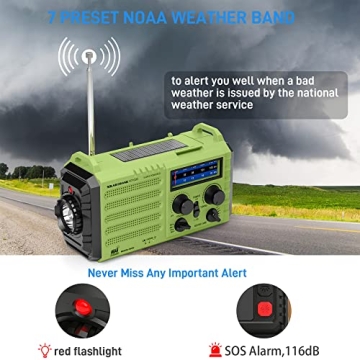 NOAA Emergency Weather Radio with Hand Crank