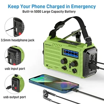 NOAA Emergency Weather Radio with Hand Crank