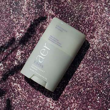 Taos Aer Deodorant Mini - Lavender Myrrh - Natural Aluminum-Free Deodorant | Organic, Cruelty-Free, Plant-Based Clean Beauty (0.7 oz)