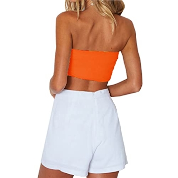 Stylish Orange Summer Tube Top for All Sizes
