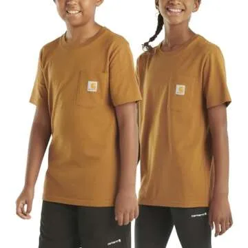 Carhartt Kids Classic Brown Pocket T-Shirt 2T