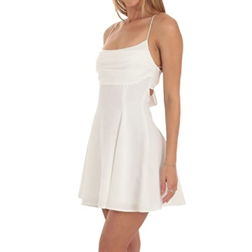 Stylish SOLILOQUY White Graduation Dress for Women
