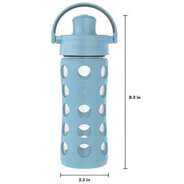 Lifefactory 12-Ounce Glass Water Bottle with Silicone Sleeve
