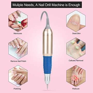 Professional Nail Drill Machine 25000 RPM for Home & Salon Use