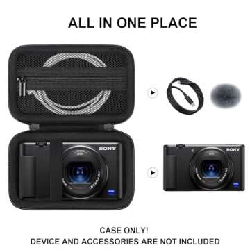 Supmay Hard Travel Case for Sony ZV-1F / ZV-1 / ZV-1 II Digital Camera, Digital Camera Protective Ca...