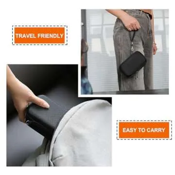 Supmay Hard Travel Case for Sony ZV-1F / ZV-1 / ZV-1 II Digital Camera, Digital Camera Protective Case Bag with Mesh Pocket for Battery, USB Cable, SD Card, Black