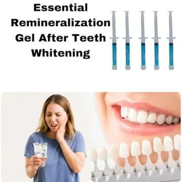 Remineralization Gel - 5 Syringes of Gel. Remineralizing and Reduces Teeth Sensitivity After Teeth Whitening Treatment
