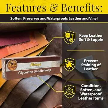 Fiebing's Glycerin Saddle Soap Bar - Clean & Condition Leather