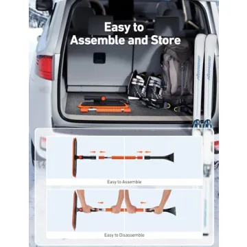 AstroAI 47.2" 2-in-1 Snow Brush for Cars and SUVs