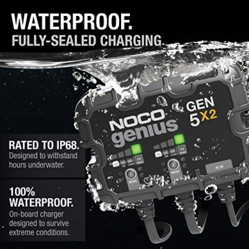 NOCO Genius GEN5X2 Smart Marine Battery Charger - Waterproof