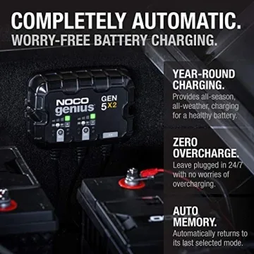 NOCO Genius GEN5X2 Smart Marine Battery Charger - Waterproof