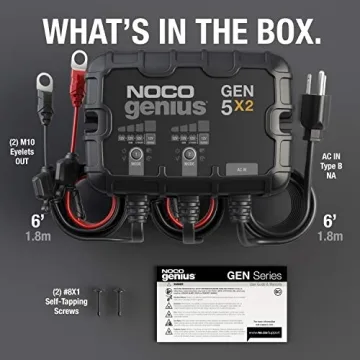 NOCO Genius GEN5X2 Smart Marine Battery Charger - Waterproof