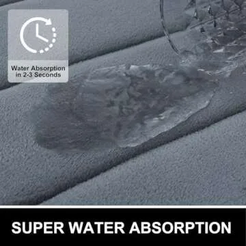 Colorxy Memory Foam Bath Mat - Soft & Absorbent for Safety