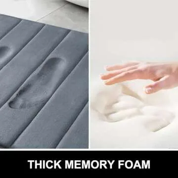 Colorxy Memory Foam Bath Mat - Soft & Absorbent for Safety