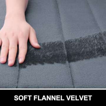 Colorxy Memory Foam Bath Mat 30x20, Ultra Soft and Absorbent Bathroom Rugs, Non-Slip, Machine Wash Dry, Thick Bath Rug Carpet for Bathroom Floor, Sink and Shower, Dark Grey