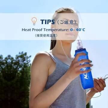 TRIWONDER Soft Folding Water Bottles - Eco-Friendly Hydration