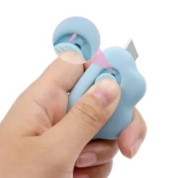 Mini Box Cutter Retractable Utility Knife - Cute & Safe