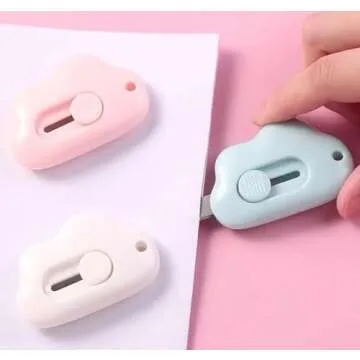 Mini Box Cutter Retractable Utility Knife - Cute & Safe