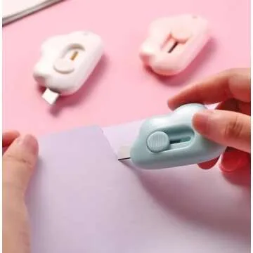 Mini Box Cutter Retractable Utility Knife - Cute & Safe