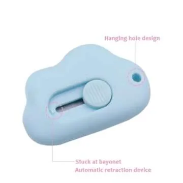 Mini Box Cutter Retractable Utility Knife - Cute & Safe