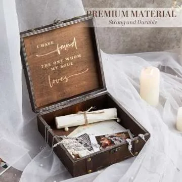 AW BRIDAL Wedding Keepsake Box for Couples Gifts