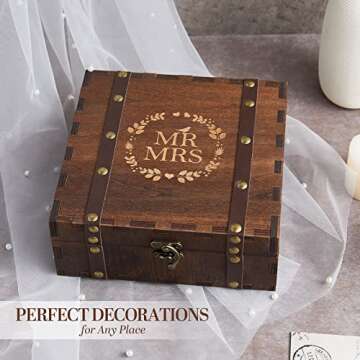 AW BRIDAL Wedding Keepsake Box for Couples Gifts