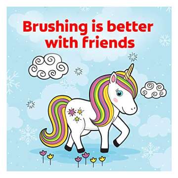 Colgate Kids Battery Powered Toothbrush, Unicorn, Extra Soft Toothbrush, Ages 3 and Up, 2 Pack