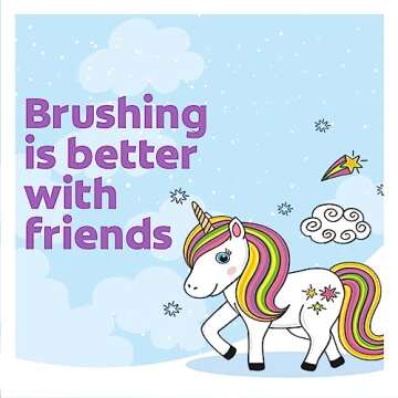 Colgate Kids Battery Powered Toothbrush, Unicorn, Extra Soft Toothbrush, Ages 3 and Up, 2 Pack