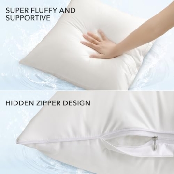 Oubonun 22x22 Outdoor Waterproof Pillow Inserts for Comfort