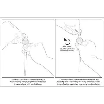 Pump Bottle, Refillable Plastic Empty Lotion Soap Dispenser Liquid Container for Bathroom Shampoo and Body Wash, 32oz/1l Clear 2 Pack