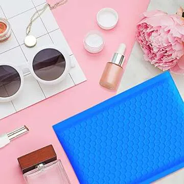 UCGOU Bubble Mailers 6x10 Inch Blue 25 Pack Poly Padded Envelopes Small Business Mailing Packages Opaque Self Seal Adhesive Waterproof Boutique Shipping Bags for Jewelry Makeup Supplies #0