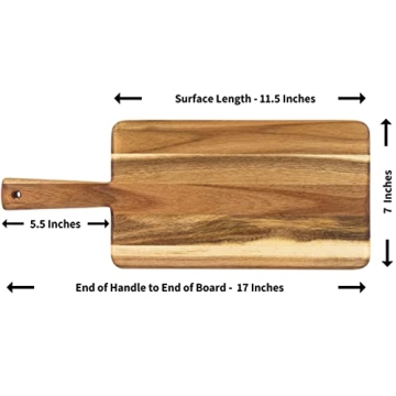 Villa Acacia Wooden Cutting Board - Elegant Serving Tray