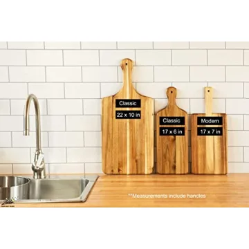 Villa Acacia Wooden Cutting Board - Elegant Serving Tray