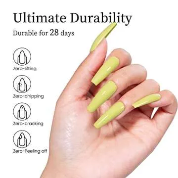 MAYCHAO Kiwi Green Gel Nail Polish for Long-Lasting Shine