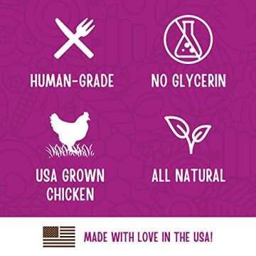 Full Moon Chicken Nuggets Healthy All Natural Dog Treats Human Grade Made in USA 12 oz