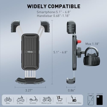 Hiboy Bike Phone Holder - 360° Adjustable Smartphone Mount